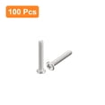 thumbnail image 3 of Uxcell M1.2x0.25x8mm 100 Pack Metal Flat Round Head Screws Phillips Drive Machine Bolt, 3 of 5