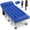 Blue, variant on GVDV Folding Camping Cot with 2 Sided Comfort Mattress, 75*28 inch Double Layer Oxford Fabric Folding Bed, Portable Sleeping Bed Cot for Camp Office Nap Beach Travel