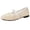 Gold, variant on Rokment Bridal Lace Mesh Embroidered Ballet Flat Womens Elegant Casual Bowknot Mary Jane Comfortable Walking Low Heel Ballerina Dress Shoes Gold Size 6