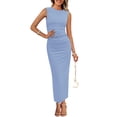 thumbnail image 1 of Vestido largo PRETTYGARDEN para mujer, boda de verano, azul claro, 1 of 7