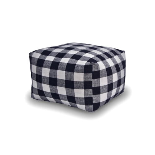 The 1st Chair Check Me Out Square Pouf