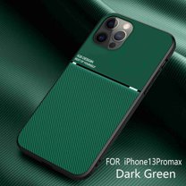 Dteck Back Case For Apple iPhone 13 Pro Max,Luxury Slim Hybrid Shockproof Rubber Silicone TPU Protective Classical Phone Cover(Green)