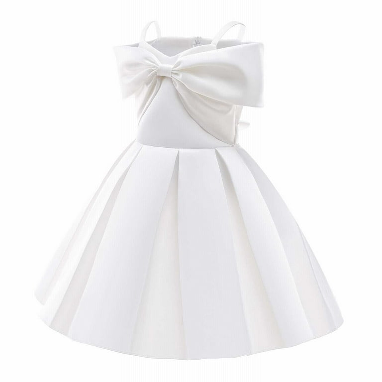 Cute Summer Dresses For Girls Suspender Dress For Graduation White 140  8Y-9Y - Walmart.com