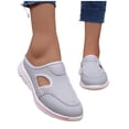thumbnail image 5 of Caywon Women's Casual Slip on Half Shoes Breathable Arch Support Walking Mules Shoes Open Back Slip on Flats Non-Slip Sneakers Sandals, 5 of 7