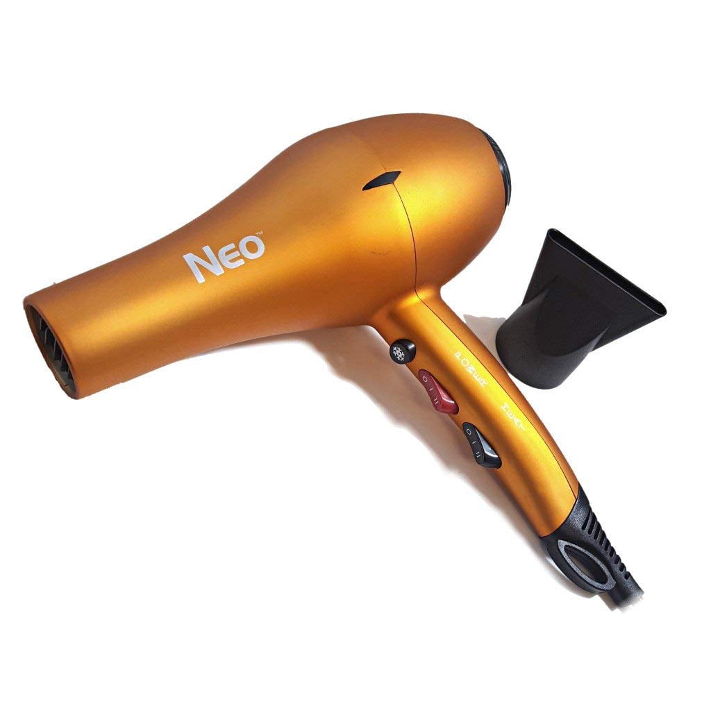 The Neo Choice Copper Soft Touch Ionic Pro 1600w Hair Blow Dryer With 3 Heat and 2 speed settings (Copper)