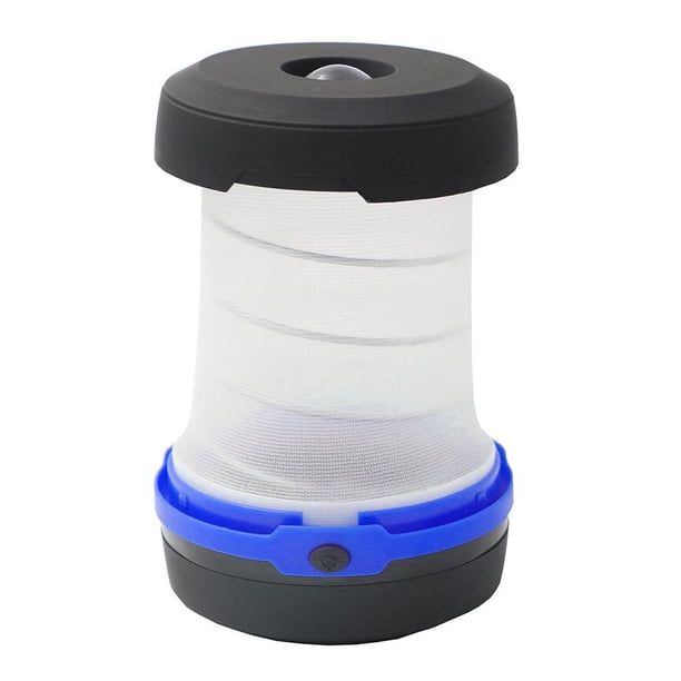 Hugtrwg Retráctil para Acampar Linterna LED Miniluz para Campaña Bolsillo (azul)