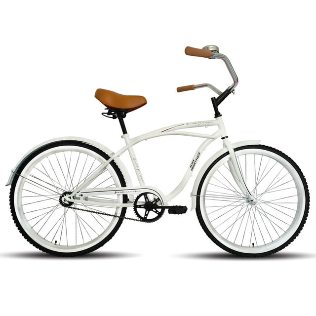Bicicleta Black Panther Beach Cruiser Para Caballero R26 Blanco