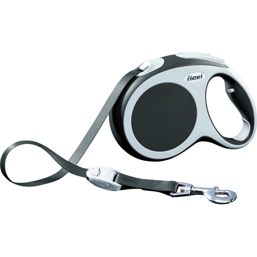 Flexi Vario Tape Retractable Dog Leash, Large, 26 Ft, Black