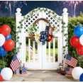 thumbnail image 3 of Patriotic Wreath Flag Sunflower Peony Artificial Flower Front Door Decor Independence Day Memorial Day 4 Sizes Wall Porch, 3 of 6