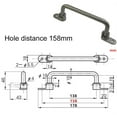thumbnail image 4 of Poignée Pliante en Acier Inoxydable 304 Robuste : pour une Distance de Trou Élégante et Confortable 158Mm, 4 of 10