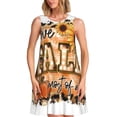 thumbnail image 1 of Fotbe I Love Fall Most Of All Vestido de Verano sin Mangas para Mujer – Vestido Midi Línea A, Estilo Camiseta Floral, Vestido Playero Casual y Fluido, 1 of 7