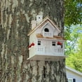 thumbnail image 4 of Home Bazaar Backyard Bird Cottage - WhiteBird House, 4 of 5