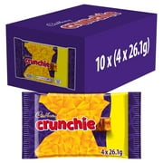 Cadbury Crunchie Chocolate Bar 4 Pack Multipack 104.4g (pack of 10)