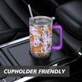 thumbnail image 7 of Cute Canine Design 40oz Water Bottle - BPA Free Dog Lovers Tumbler with Handle & Straw - Gift for Women Coffee Mug, 7 of 7