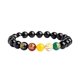 thumbnail image 1 of SGACAI Pulsera energética con amuleto de la suerte y la fortuna para hombre y mujer con cuentas redondas de cinabrio rojo^, 1 of 7