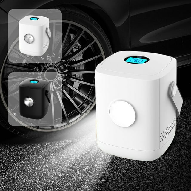 Portable Tire Inflator with Digital Display - 150W Fast Car Air Pump, Auto Shut-Off & LED Light for Emergency Use