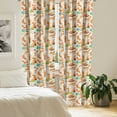 thumbnail image 2 of Ambesonne Yoga Curtains, Stretching Fox East, Pair of 28"x63", Multicolor, 2 of 5