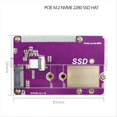 thumbnail image 4 of PCIE M.2 NVME Gen3 SSD HAT Expansion Board for Raspberry Pi 5, 4 of 5