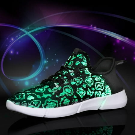 

Morefun LED Fiber Optic Shoes Light Up Sneakers for Women Men Luminous Trainers Flashing Sneakers for Festivals Christmas Halloween New Year Party with USB Charging
