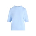 thumbnail image 6 of Free Assembly Women’s and Women's Plus Textured Sweater Tee with Puff Sleeves, Lightweight, Sizes XS-4X, 6 of 6