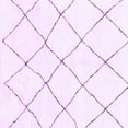 thumbnail image 1 of Ahgly Company Indoor Square Solid Purple Modern Area Rugs, 3' Square, 1 of 4
