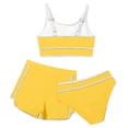 thumbnail image 3 of WOYY Girls Bikini Swimsuits with Shorts Padded Sport Bathing Suit, 3-Piece, Sizes 8-9, 3 of 4