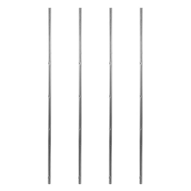 SHISUYAN 4pcs Metal Foosball Rods For Table Soccer Heavy Duty Foosball Accessories Easy Installation Foosball Table Parts Soccer Machine Pole