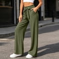 thumbnail image 5 of Womens Summer Pants Zaewscy Fashion Women Casual High Waist Pocket Pants Pants Comfortable Casual Pants Army Green L, 5 of 9