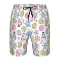 thumbnail image 3 of Honeii Shorts Décontractés pour Hommes Imprimé Biscuits de Noël Pastel avec Cordon de Serrage, Trunks de Bain Séchage Rapide Shorts de Plage-Moyen, 3 of 6