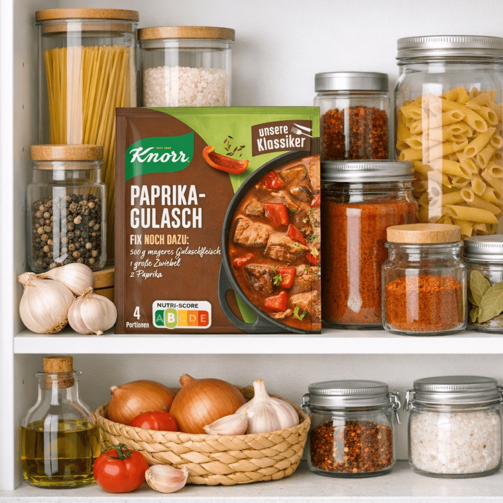 Knorr Mélange à Sauce Goulash au Paprika, Mélange Sec, Sachet, 58g