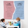 thumbnail image 5 of Pink and Blue Mental Health Tapestry Wall Hanging, Therapy Office Decor, I Can Cannot Control Mental Health Wall Blanket Decor for Therapist Counselor Office Classroom, 50x60 Inch, 5 of 6