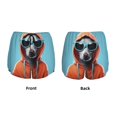 thumbnail image 3 of Disketp Cool Dog In Hoodie Women's Shorts Workout Shorts for Athletic Gym Running Shorts with Phone Pockets-Medium, 3 of 7