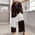 thumbnail image 2 of Rustic Ranch Cow Print Pajama Pants Breathable with Pockets Pajamas For Lady Vintage Sleeping Pants Bedroom Homewear, 2 of 6
