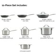 thumbnail image 6 of Rachael Ray Stainless Steel and Hard Anodized 11 Piece Nonstick Pots and Pans Set, 6 of 11
