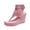 Pink Boots for Women, variant on Thong Wedge Sandal Boots Women Buckle Strap Suede Upper Summer Beach Booties Black 36