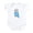 Cloud White, variant on CafePress - Cute Blue Budgie Infant Bodysuit - Baby Light Bodysuit, Size Newborn - 24 Months