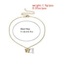 thumbnail image 5 of Guodhu Butterfly Choker Necklace for Gold Women Plated Butterfly Necklace Great Present for Wife Girlfriend Mom, 5 of 9