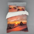 thumbnail image 2 of Ambesonne Nature Bedding Set 3 Pcs, Sunrise in Swiss Alps, Twin, White and Yellow, 2 of 3