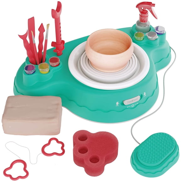 Dan&Darci Advanced Pottery Wheel Kit - Christmas Gifts for Girls & Boys Ages 8-14 Year Old - Best Teens DIY Toys. Top Arts & Crafts for Kids Tweens & Adults - Cool Teen Girl Birthday Gift