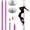 88-108" Pink, variant on KFFKFF Expert Dance Pole, Rotating and Stationary Dance Pole Set, Detachable Portable Pole, 45mm Robust Stainless Steel Pole, Fitness Pole with Adjustable Height, Suitable for Workout Home, Silver