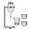 Argent, variant on Fancyes Japanese Cold Sake Decanter Glasses Sake Set Sake Pot Dispenser Drip Type Clear with Sake Cups for Birthday Cold Sake Barware Argent