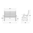 thumbnail image 4 of Wildridge Signature Double Glider, White - Outdoor Weather Resistant Recycled Plastic Furniture for Patio, 4 of 4