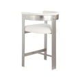 thumbnail image 4 of Meridian Furniture Romeo Cream Vegan Leather Counter Stool (Set of 2), 4 of 7