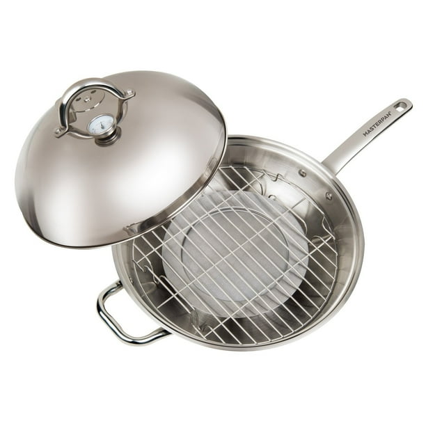 STOVETOP MULTIUSE 41 SMOKER WOK STAINLESS STEEL, 13"