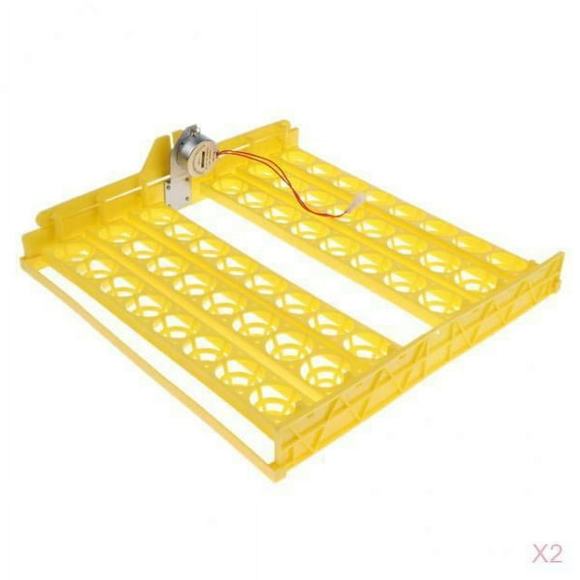 2x Bandeja de automática de 48 huevos para pollo, , codorniz, pájaro, aves ,
