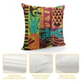 thumbnail image 4 of Orinice  Decorative Throw Pillow Case Cushion Cover Colorful Plumeria Exotic Tiki Pattern Abstract Ethnic Fish Flower Hawaiian  Cases Square Pillowcases Covers Two Sides Print White, 4 of 5