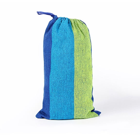 UKCOCO Blue Canvas Outdoor Hammock for Camping and Travel with Carry Bag