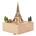 thumbnail image 3 of Caja de música de madera caja de música de madera de la Torre Eiffel caja de música de madera en forma de torre hecha a mano niños pulidos suaves para regalos amigos hogar Octpeak Otros, 3 of 8