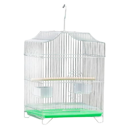 Large Bird Cage House, Parrot Stand Cage with Food Cup Hanging Birdcage Pet Supplies for Parrot Lovebirds Cockatiel Finches Accessories