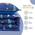 thumbnail image 2 of Sleep Zone Kids Bedding Comforter Set Full/Queen Size - Super Soft & Cute Printed 3-Piece Comforter Set All Seasons for Boys, Girls, Fade Resistant, Machine Washable, Dino Family, 2 of 7